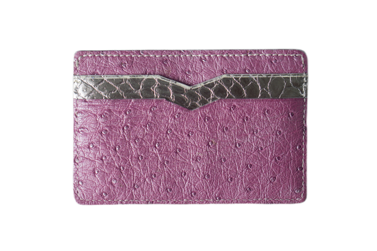 Cardholder - Crocodile & Ostrich Mix