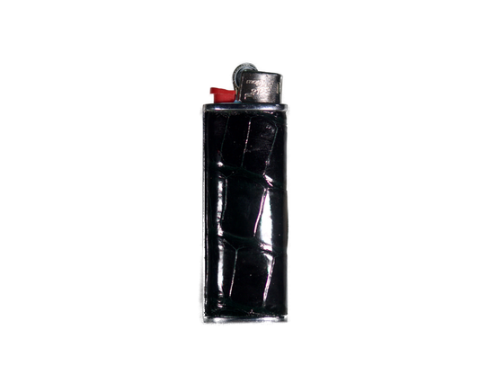 Lighter Case - Crocodile Leather