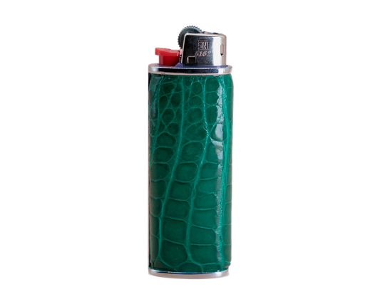 Lighter Case - Crocodile Leather