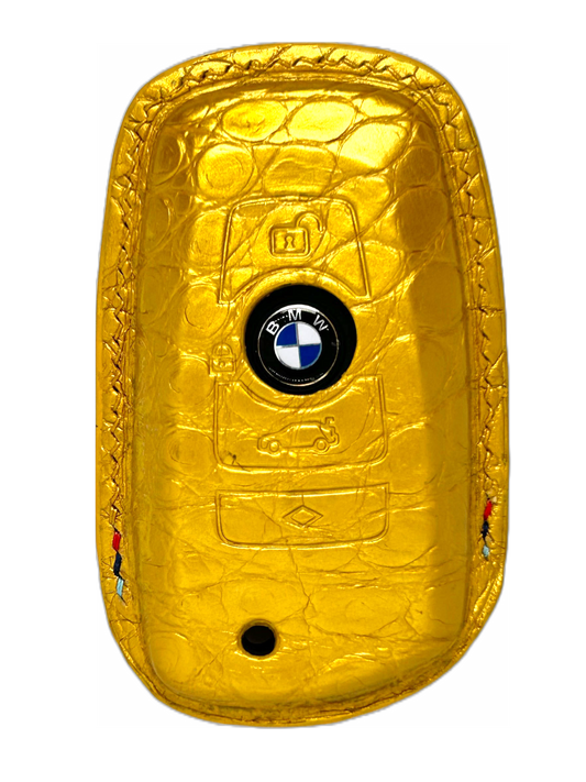 BMW M Series Special Finish Key Fob Case - Crocodile Leather