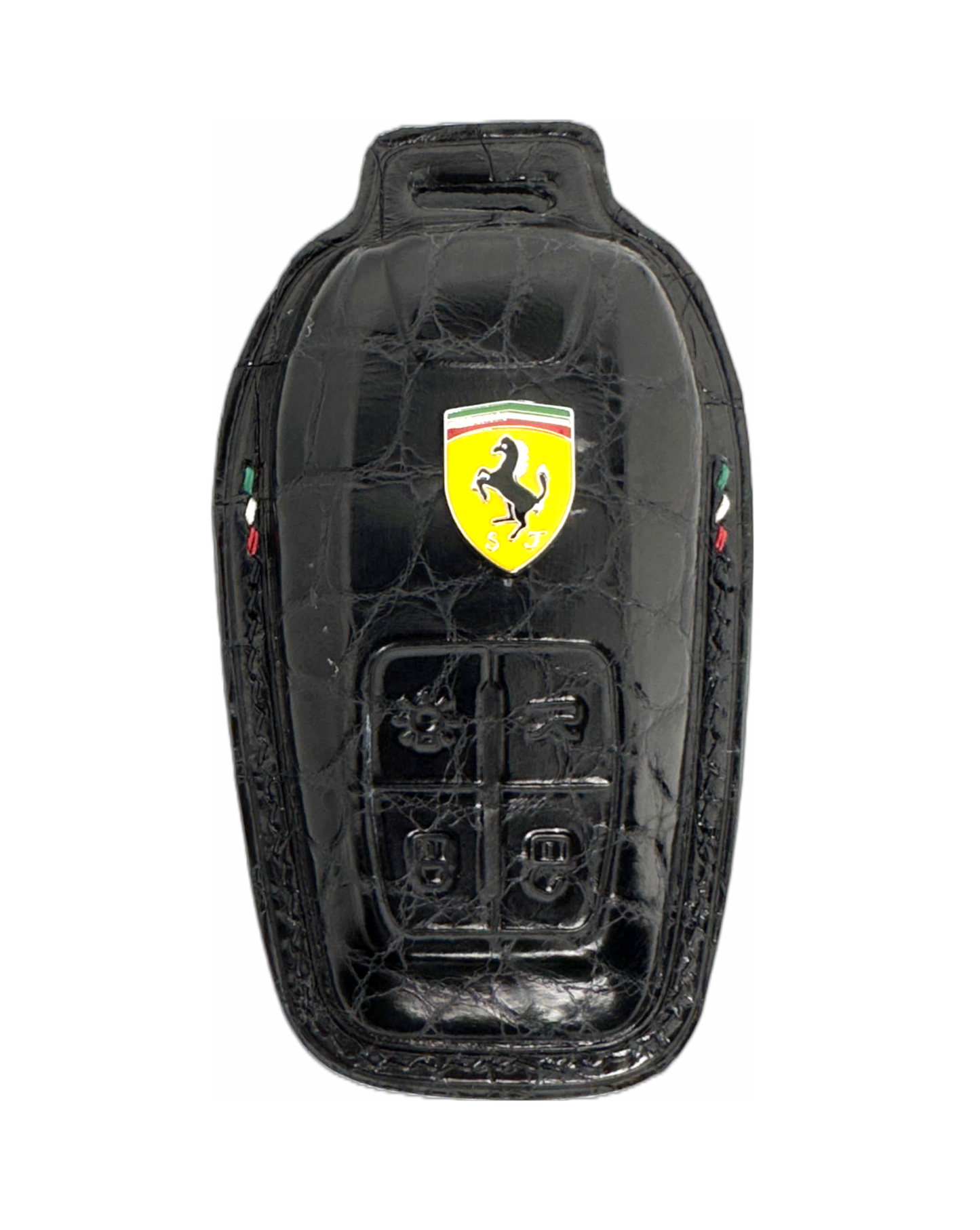 Ferrari Key Fob Case - Crocodile Leather