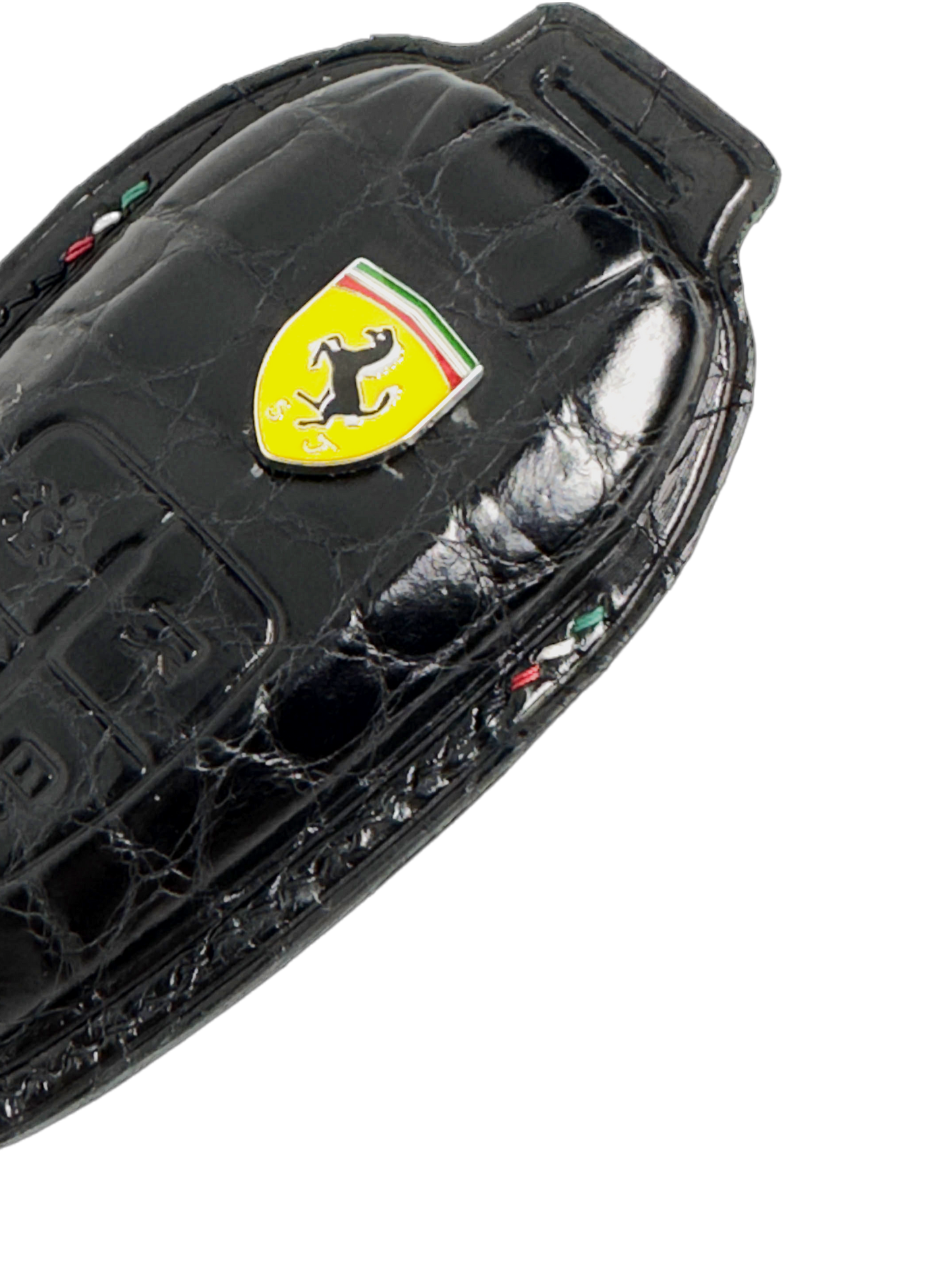 Ferrari Key Fob Case - Crocodile Leather