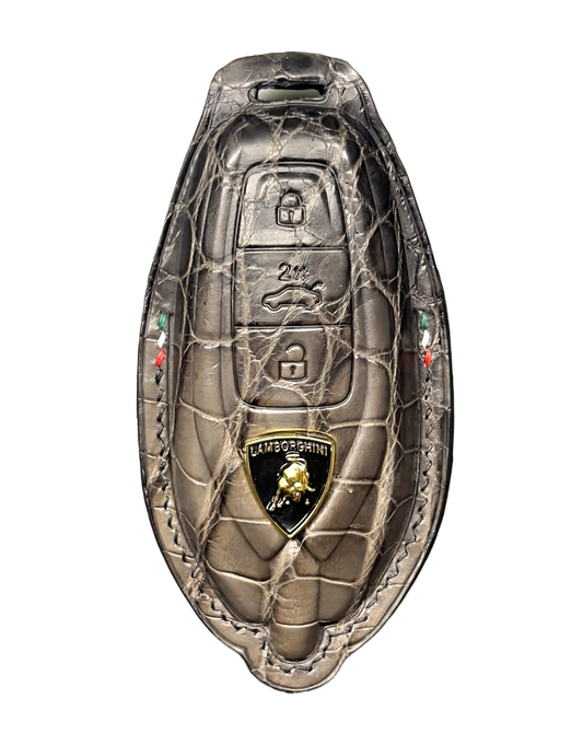 Lamborghini Urus Key Fob Case - Crocodile Leather