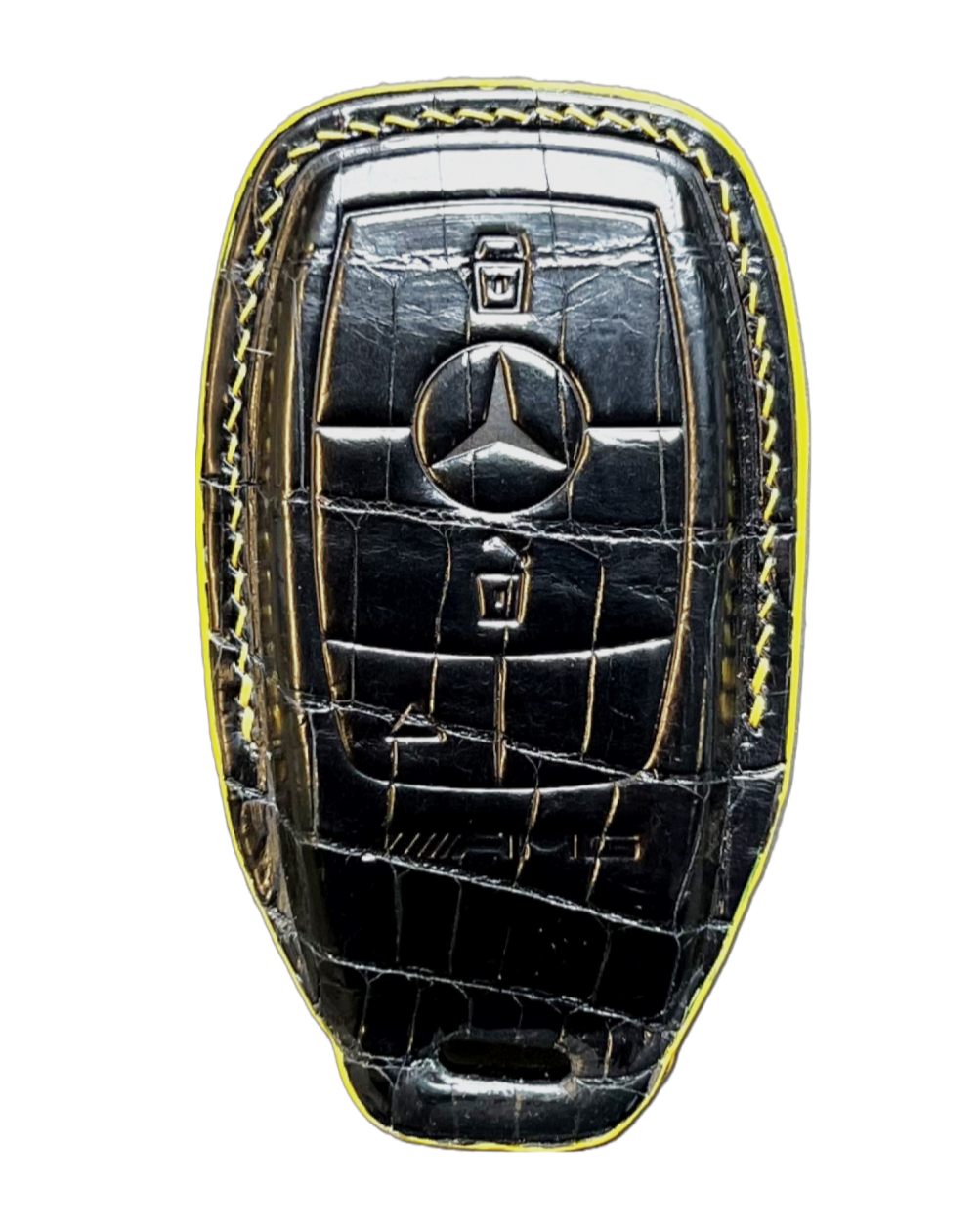 Mercedes Benz AMG Key Fob Case - Crocodile Leather