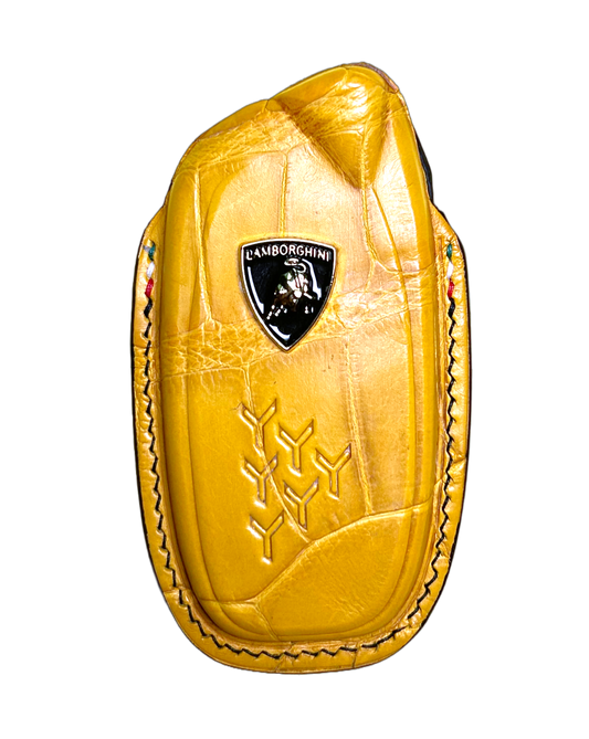 Lamborghini Aventador Key Fob Case - Crocodile Leather