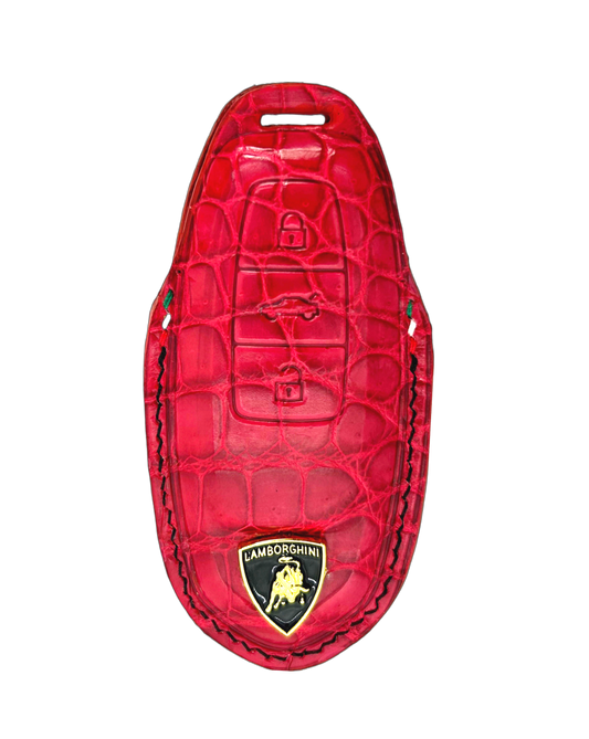 Lamborghini Urus Key Fob Case - Crocodile Leather