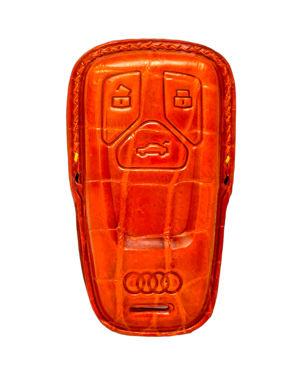 Audi Key Fob Case - Crocodile Leather