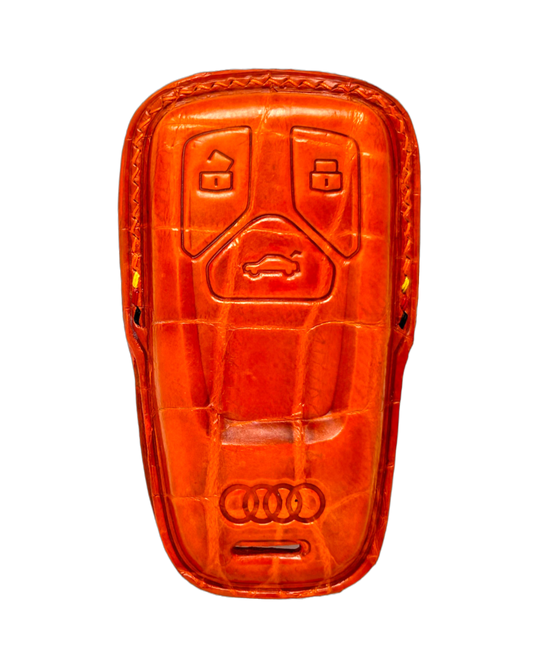 Audi Key Fob Case - Crocodile Leather