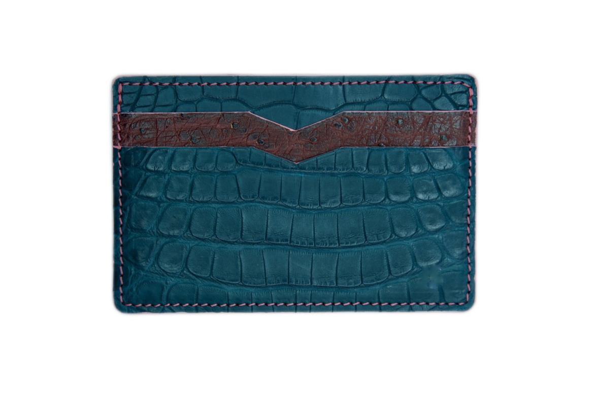 Cardholder - Crocodile & Ostrich Mix