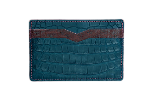 Cardholder - Crocodile & Ostrich Mix